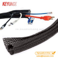 Lengan kabel braided wraped PET yang boleh diperluas